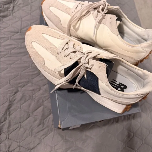 New Balance Beige and Brown Athletic Shoes - Picture 5 of 5